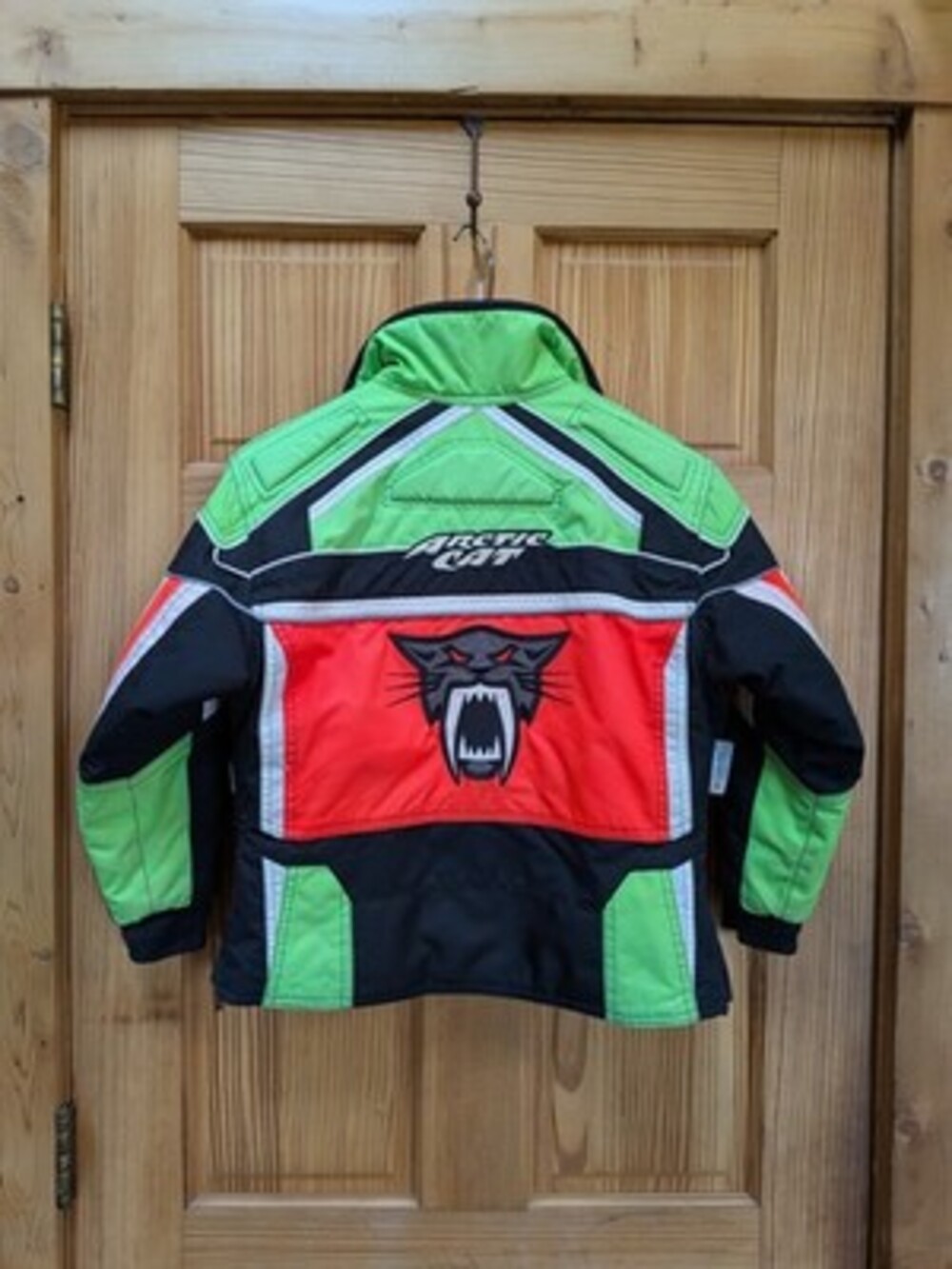 VTG Arcticwear by Arctic Cat Snowmobile Outdoor Jacket Youth C8 Team Arctic Neon